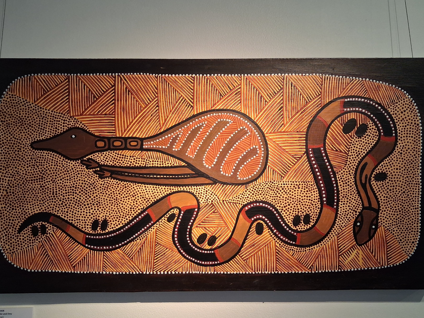 Binnawun Resting (Emu) and the Carpet Snake